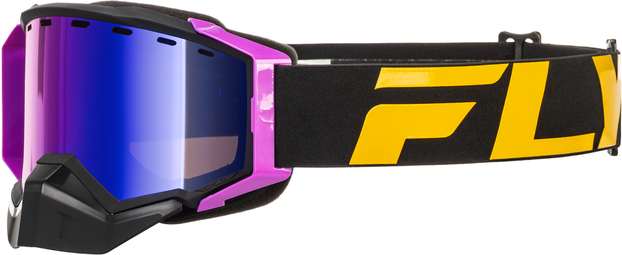Zone Elite Sn Goggle Blk/Pink W/Pur Mir/Plrzd Rose Lens