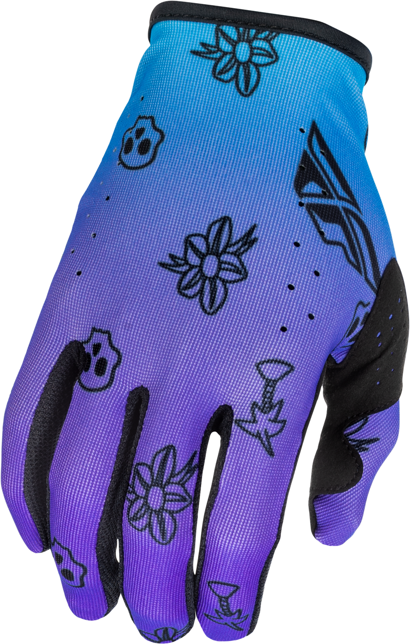 Lite Outline Gloves Purple/Blue/Black Md