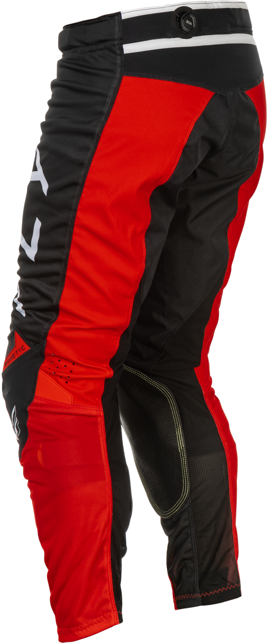 Kinetic Mesh Center Pants Black/White/Red Sz 38