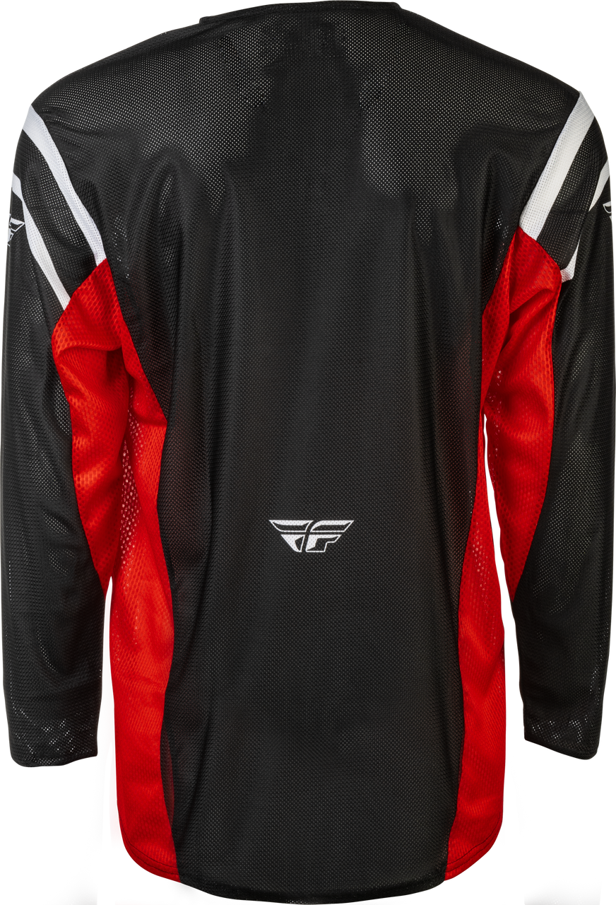 Kinetic Mesh Center Jersey Black/White/Red Md