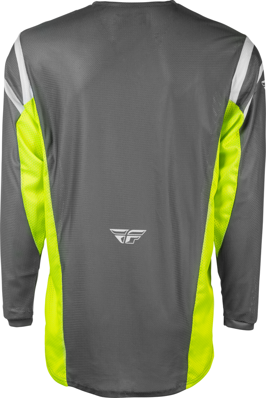 Kinetic Mesh Center Jersey Grey/White/Hi Vis Md