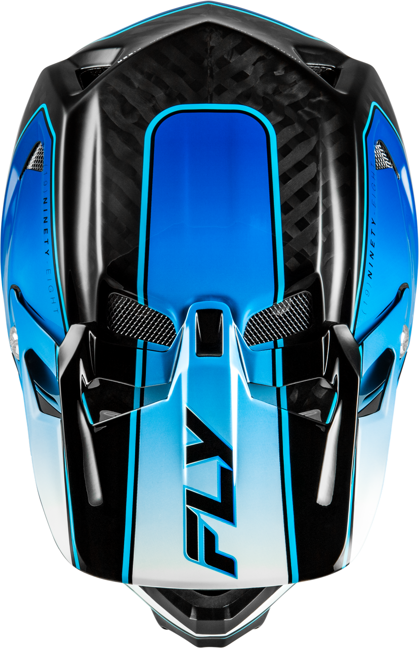 Werx R Flow Carbon Helmet Black Carbon/Blue/White Sm