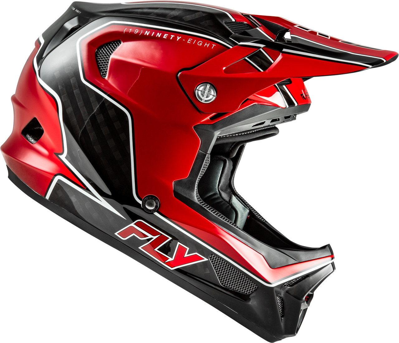 Werx R Flow Carbon Helmet Black Carbon/Red Xl