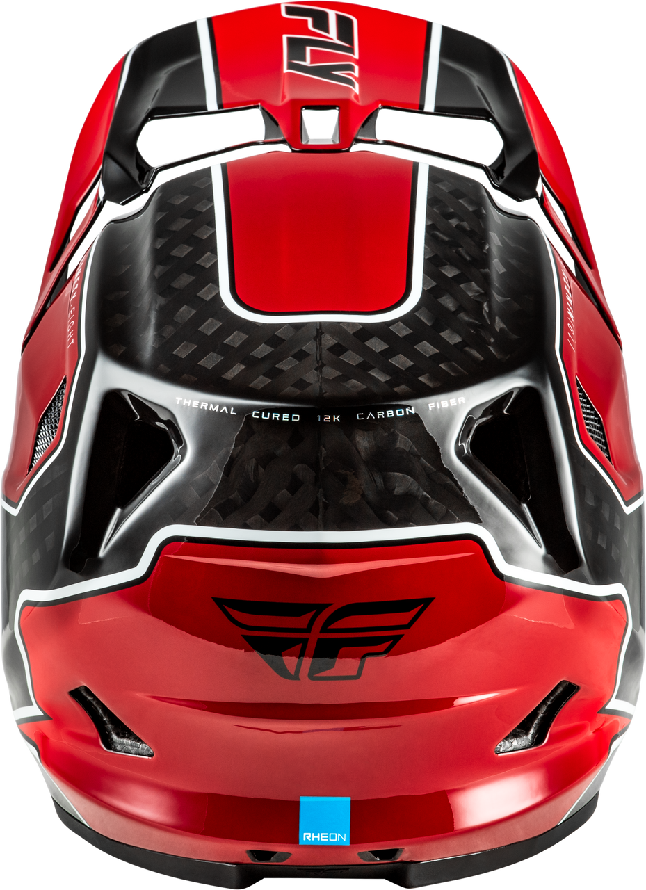 Werx R Flow Carbon Helmet Black Carbon/Red Sm