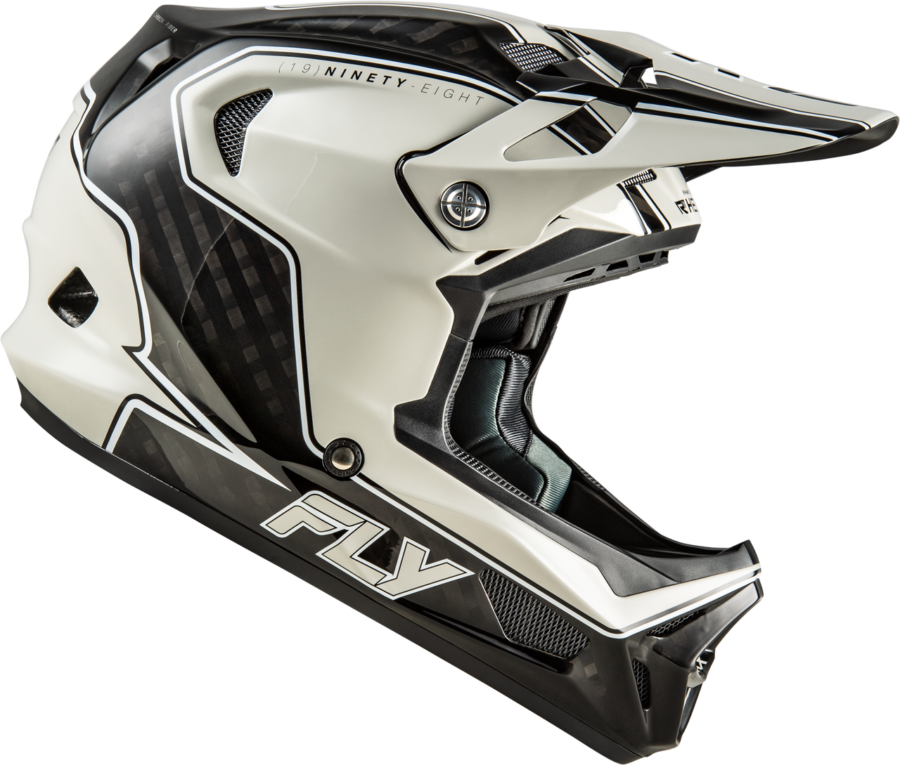 Werx R Flow Carbon Helmet Black Carbon/Grey Lg