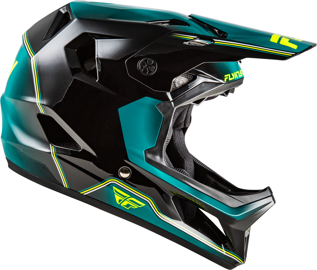 Rayce Repeat Bicycle Helmet Black/Teal/Hi Vis Xl