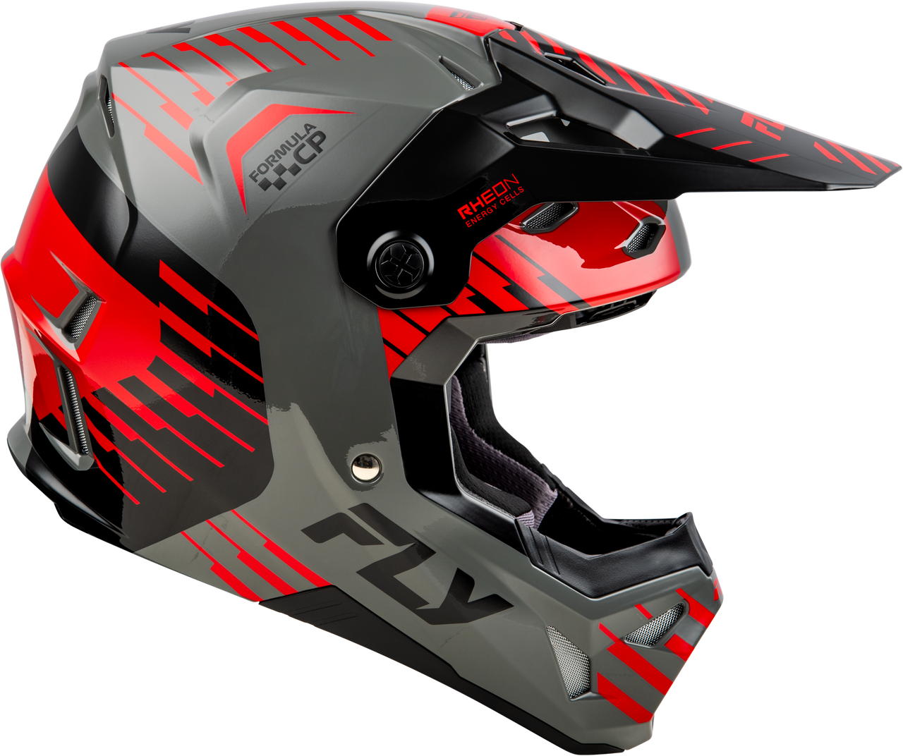 Youth Formula Cp Slice Helmet Grey/Red/Black Yl