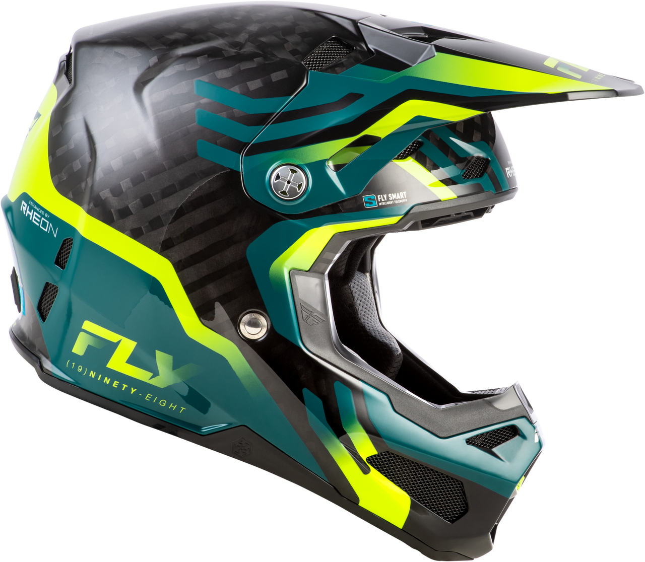 Yth Formula S Carbon Byte Hlmt Black Carbon/Teal/Lime Yl