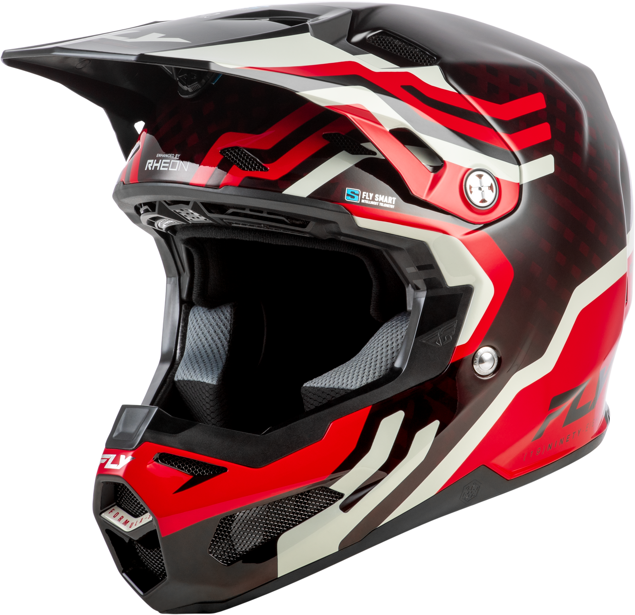 Formula S Carbon Byte Helmet Red Carbon/Red/Grey Md