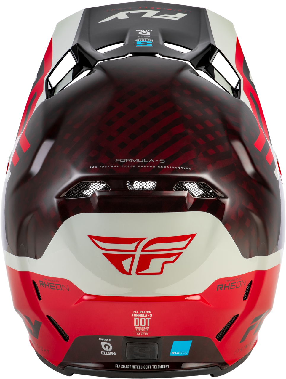 Formula S Carbon Byte Helmet Red Carbon/Red/Grey Md