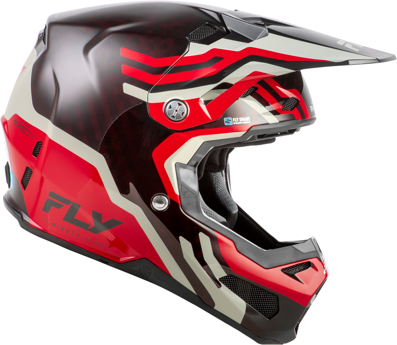 Formula S Carbon Byte Helmet Red Carbon/Red/Grey Lg