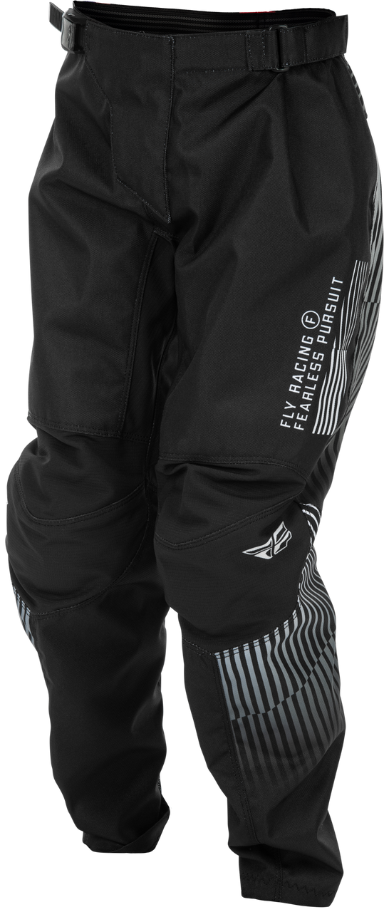 Youth F 16 Pants Black/White Sz 26
