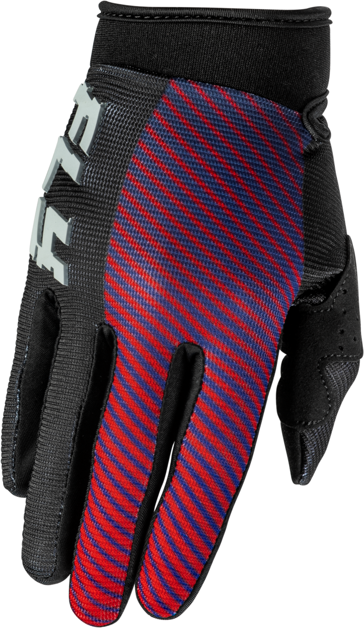 Youth F 16 Gloves Black/Red/Purple Y2xs