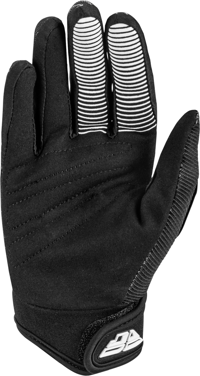Youth F 16 Gloves Black/White Yxs