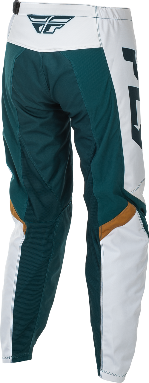 Women's F 16 Pants Teal/White/Gold Sz 13/14