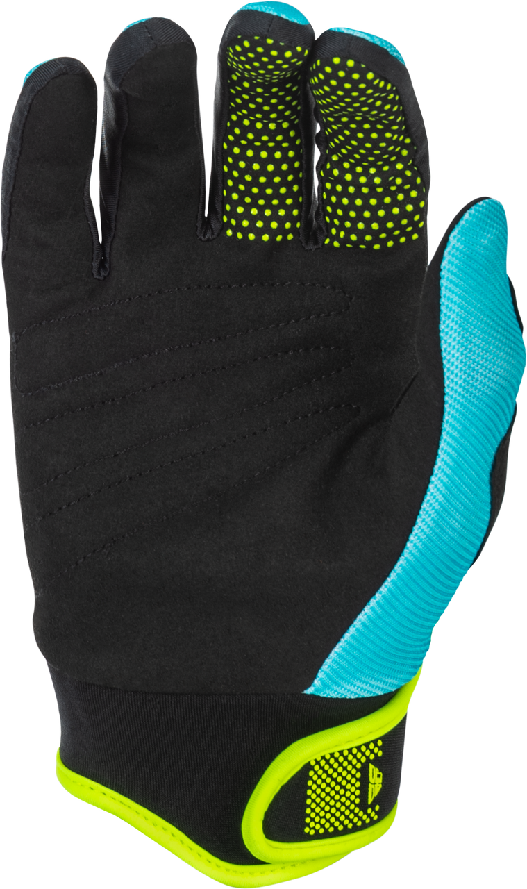 Youth F 16 Gloves Aqua/Black/White Yxs
