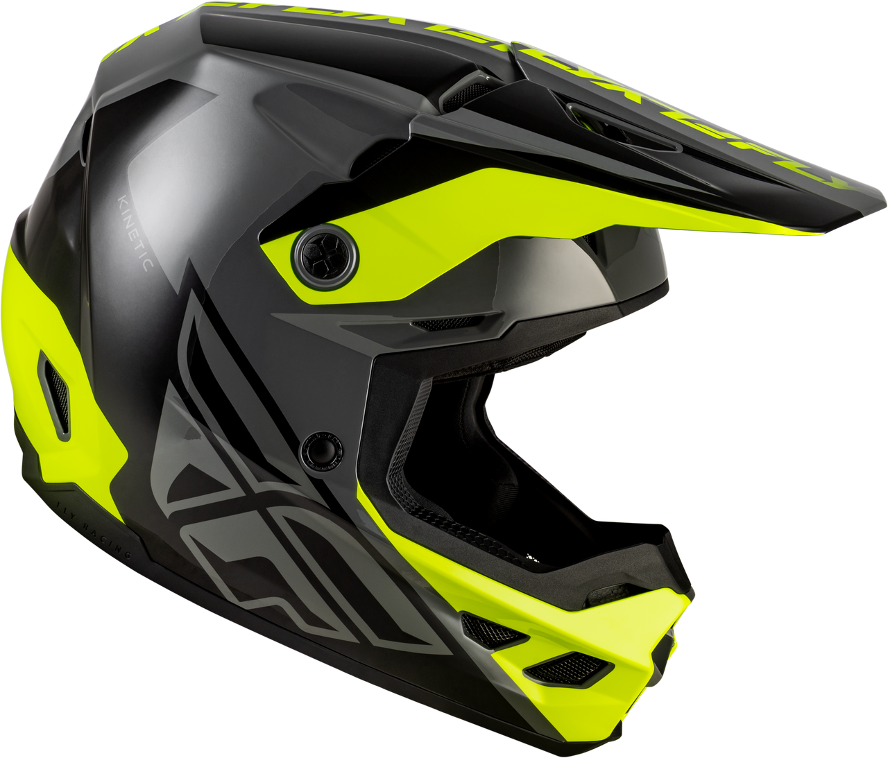 Kinetic Crest Helmet Grey/Black/Hi Vis Xl