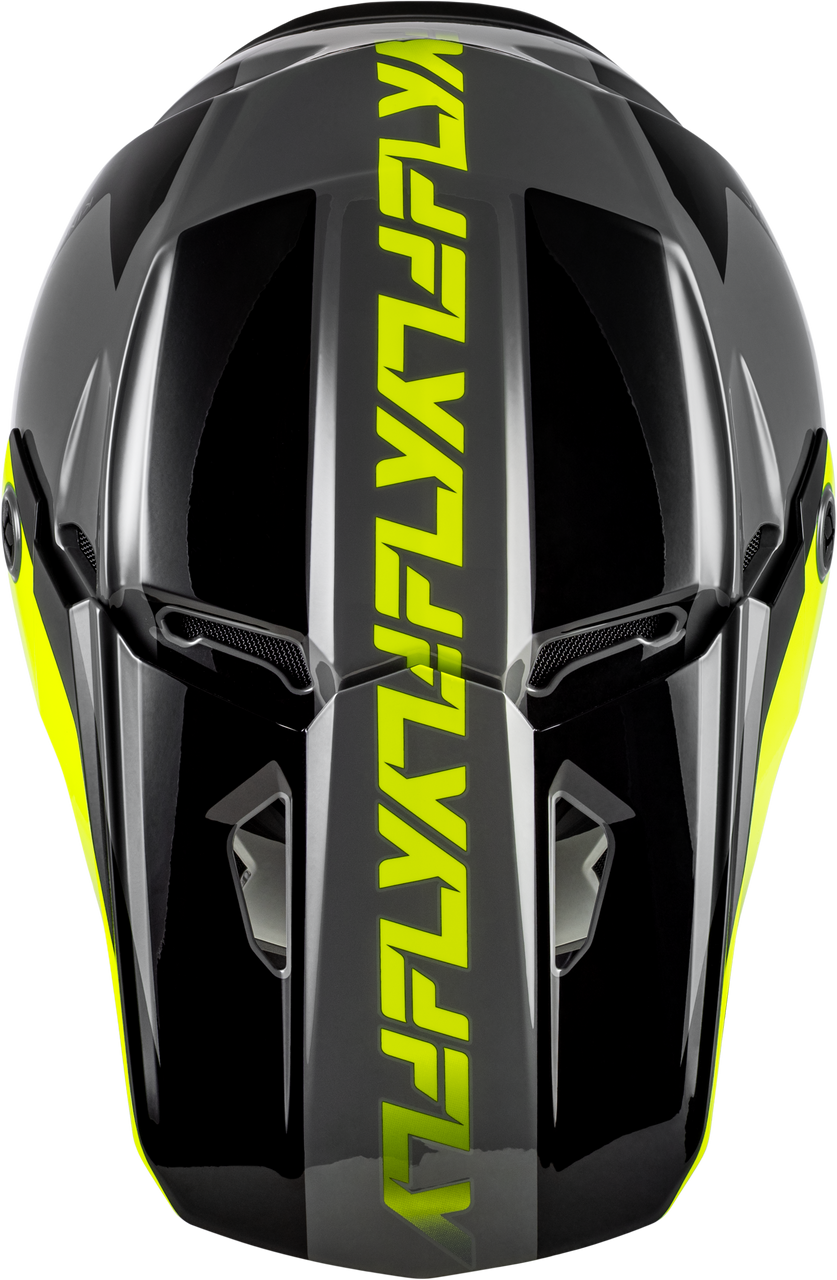Kinetic Crest Helmet Grey/Black/Hi Vis Sm