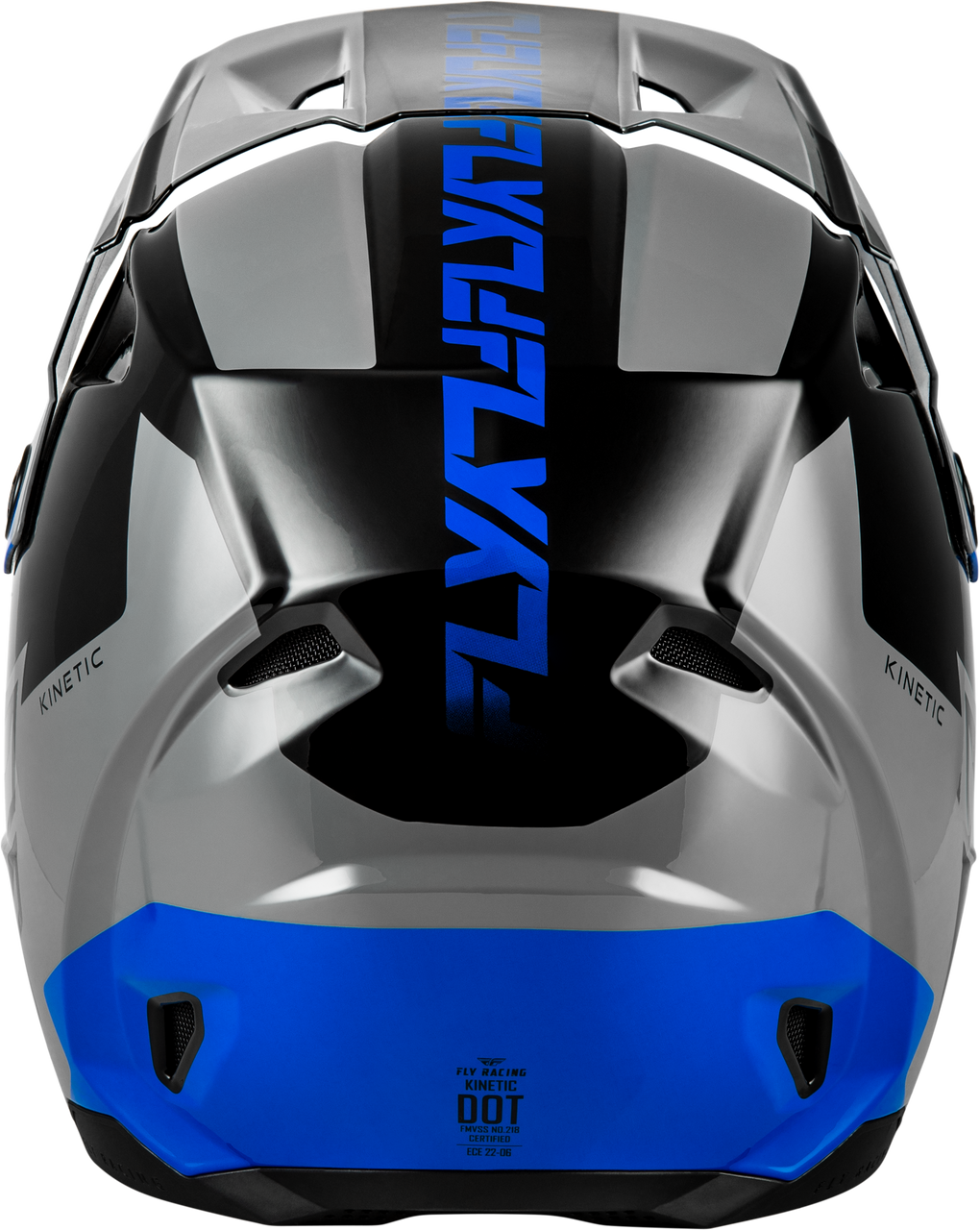 Kinetic Crest Helmet Grey/Black/Blue 2x