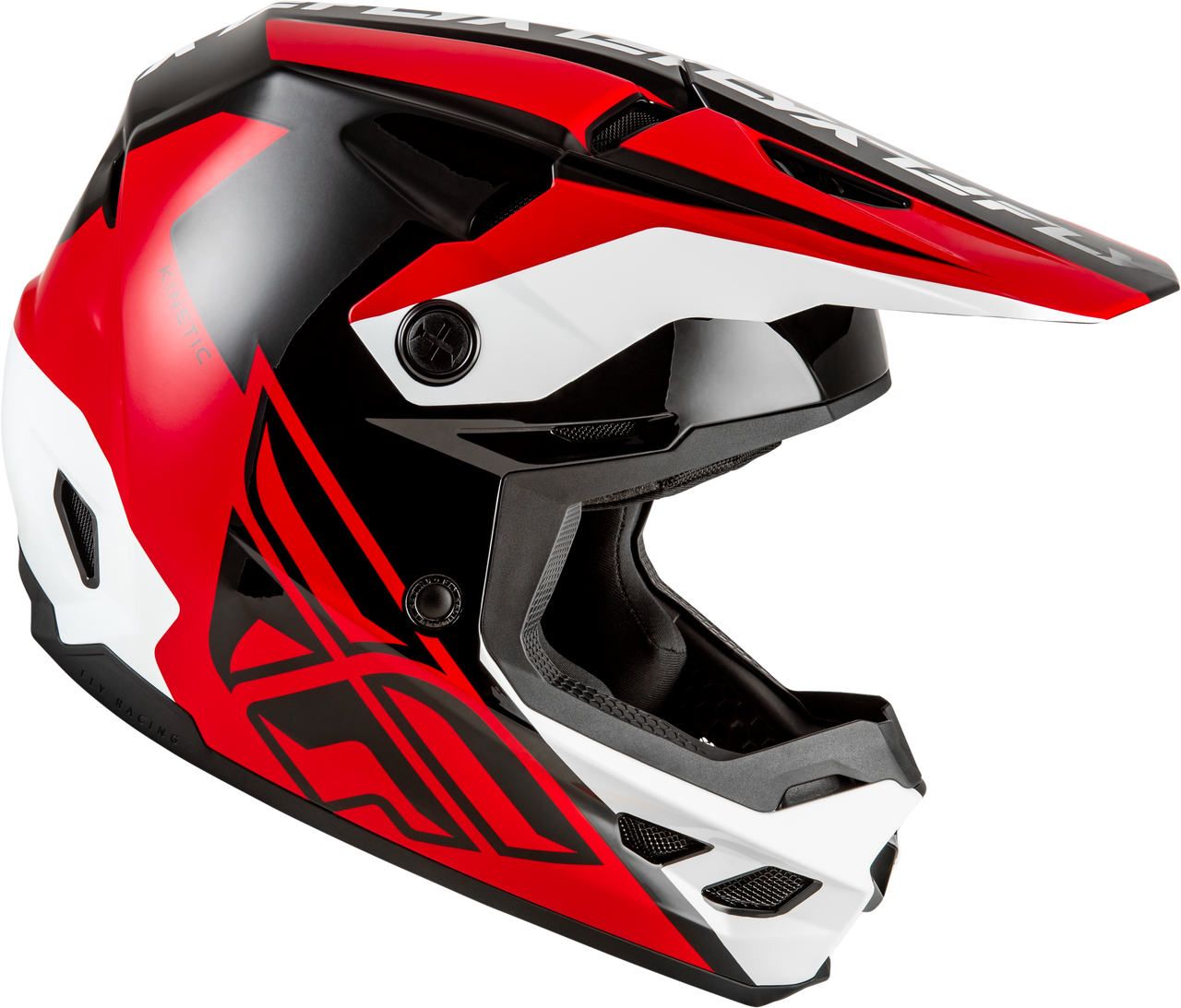 Kinetic Crest Helmet Red/Black/White Sm