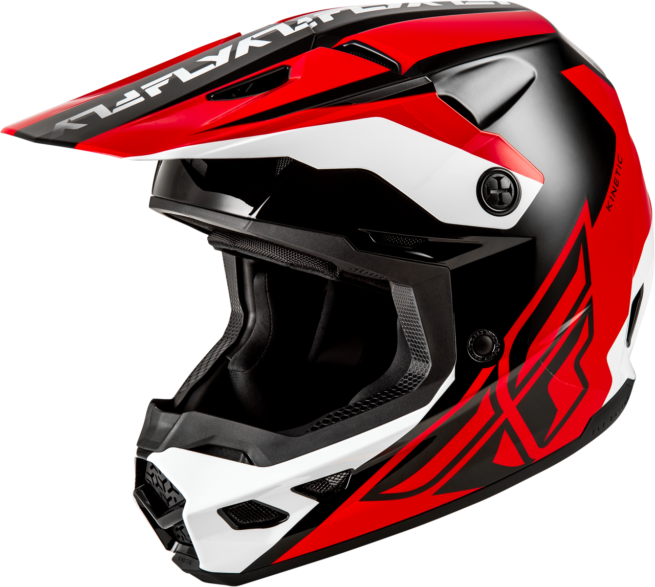 Kinetic Crest Helmet Red/Black/White Md