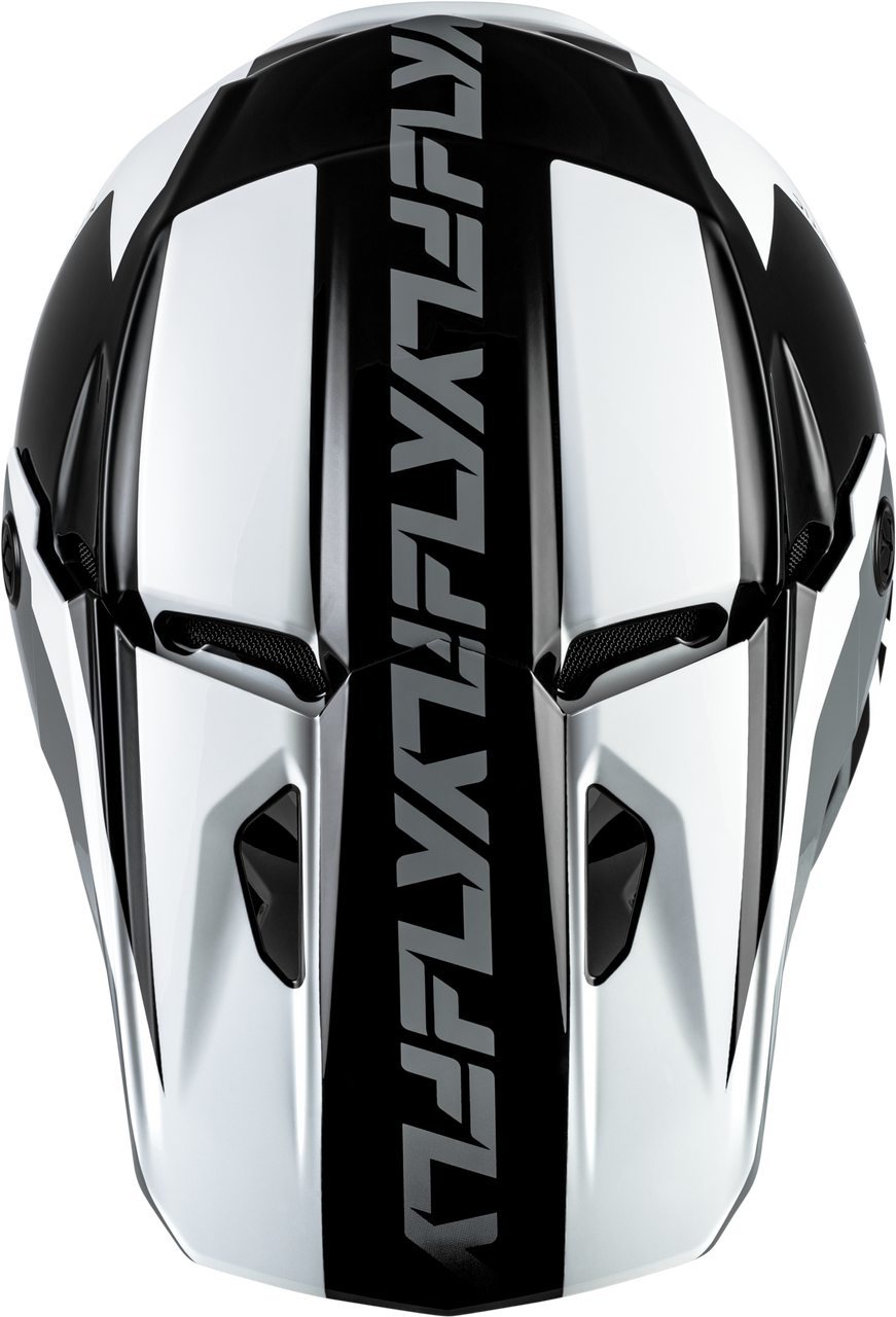 Kinetic Crest Helmet Black/White/Grey Xs