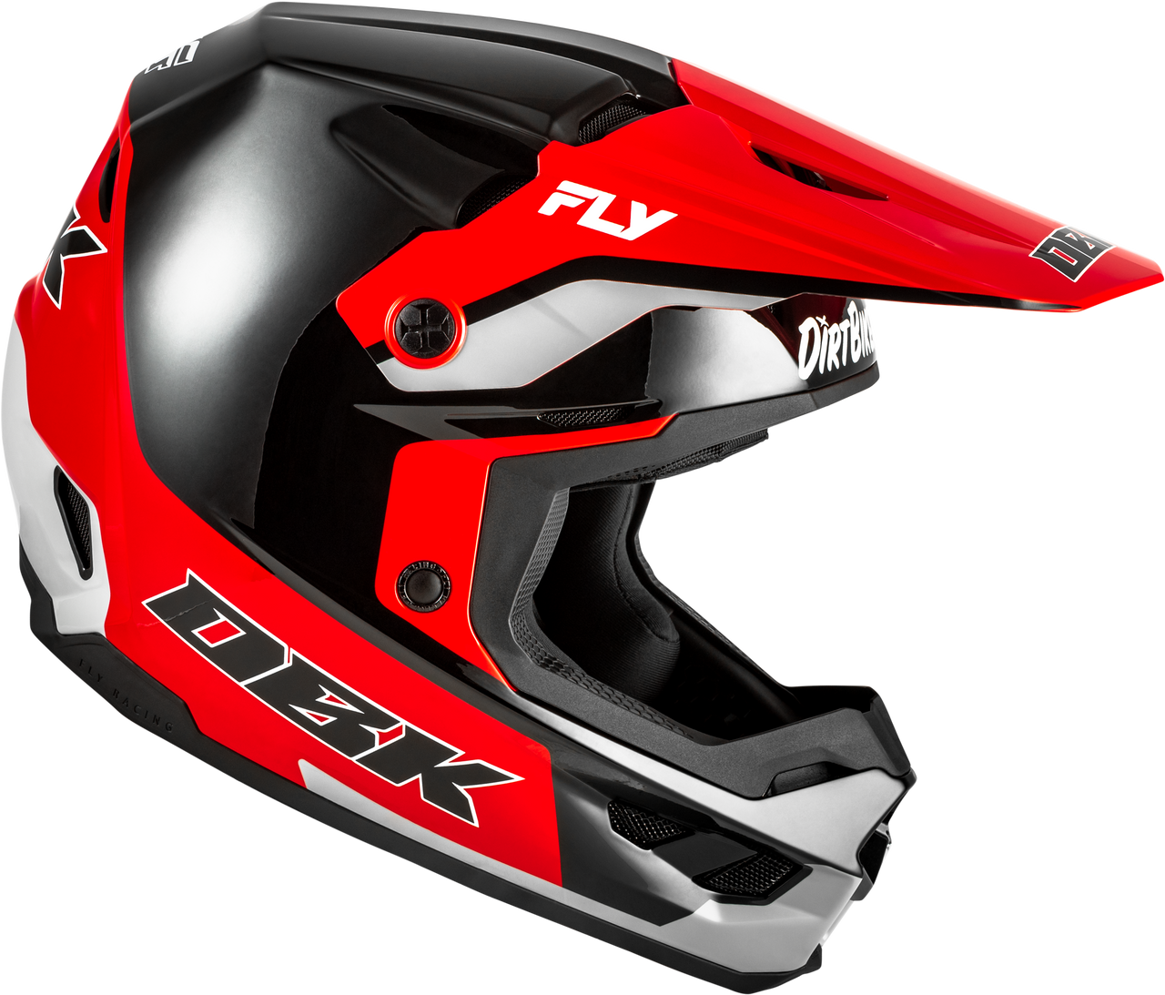 Kinetic Dbk Helmet Black/Red/Grey Sm