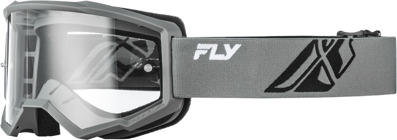 Focus Goggle Grey/Black W/ Clear Lens