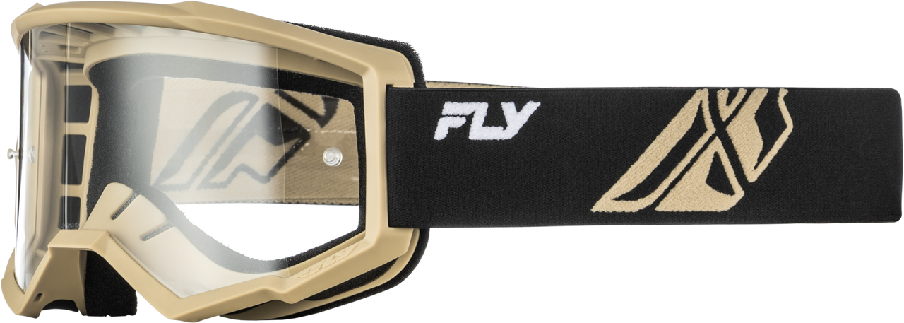 Focus Goggle Black/Khaki W/ Clear Lens