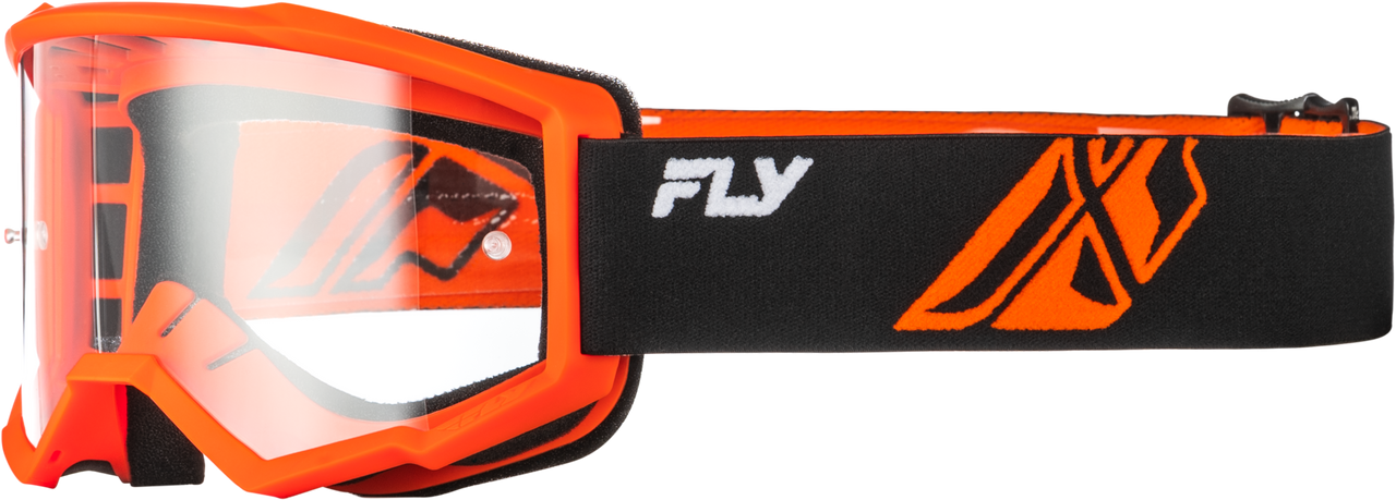 Focus Goggle Black/Orange W/ Clear Lens