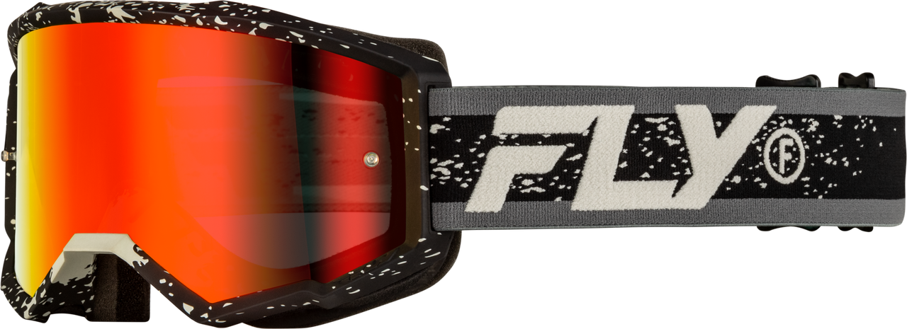 Youth Zone Goggle Black/Grey W/ Red Mirror/Smoke Lens