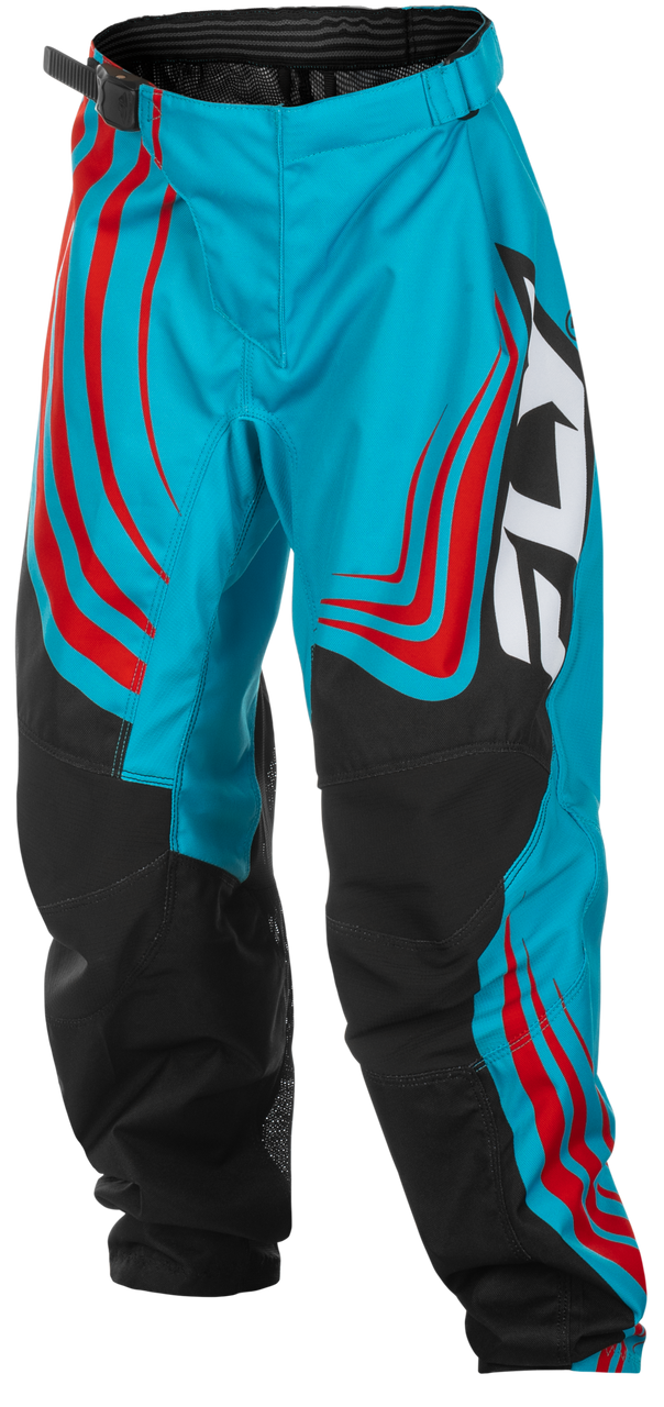 Youth F 16 Pants Ca/Ny Cyan/Black/Red Sz 24
