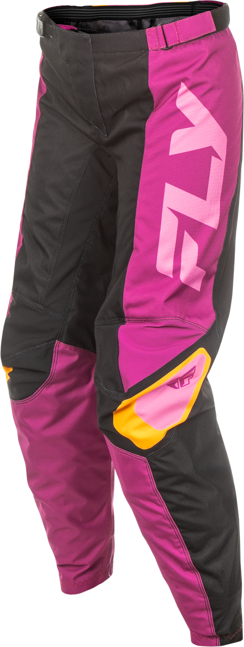 Women's F 16 Pants Ca/Ny Black/Mauve/Yellow Sz 07/08