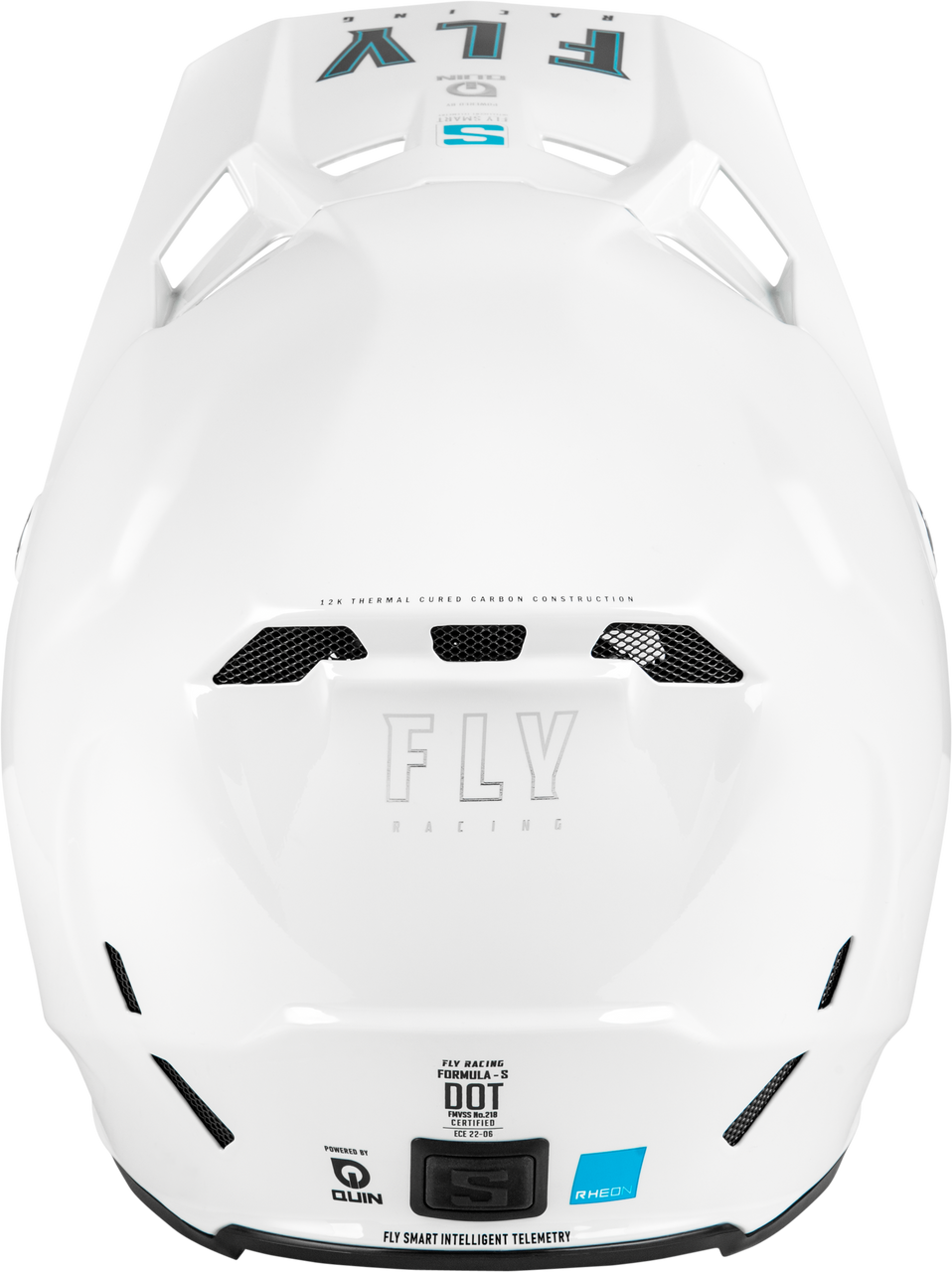 Formula S Carbon Solid Helmet White 2x