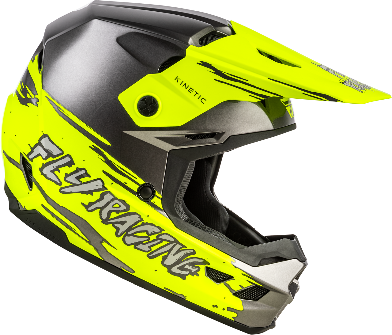 Youth Kinetic Surge Helmet Grey/Hi Vis Ym