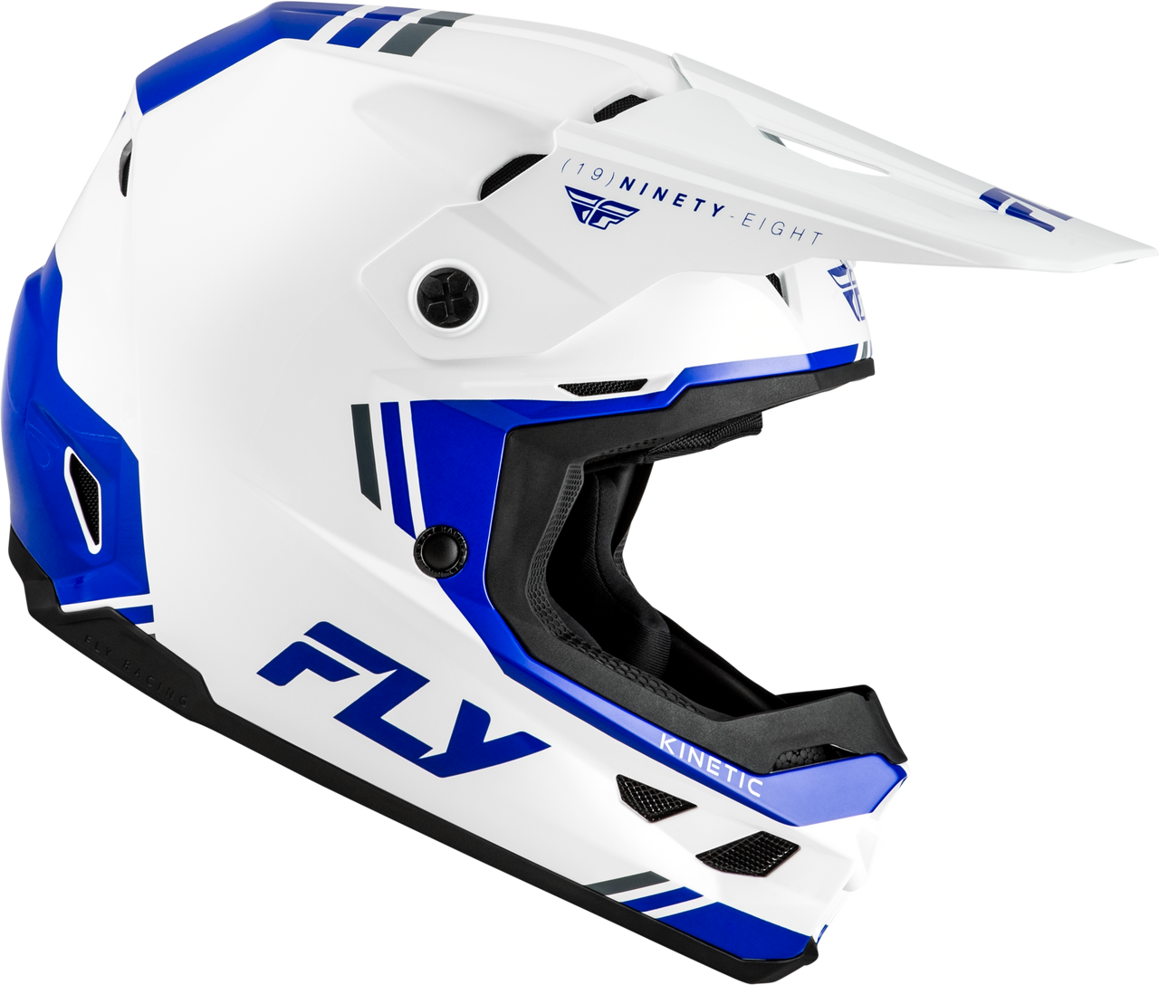 Kinetic Verdict Helmet White/Blue/Grey Md