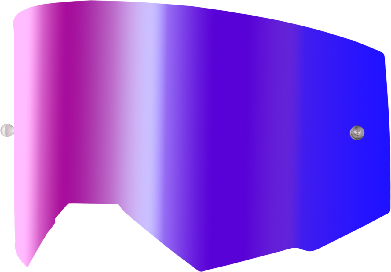 Zone Elite Injctd Lens W/ Post W/ Iridescent Red Mir/Smk Lens