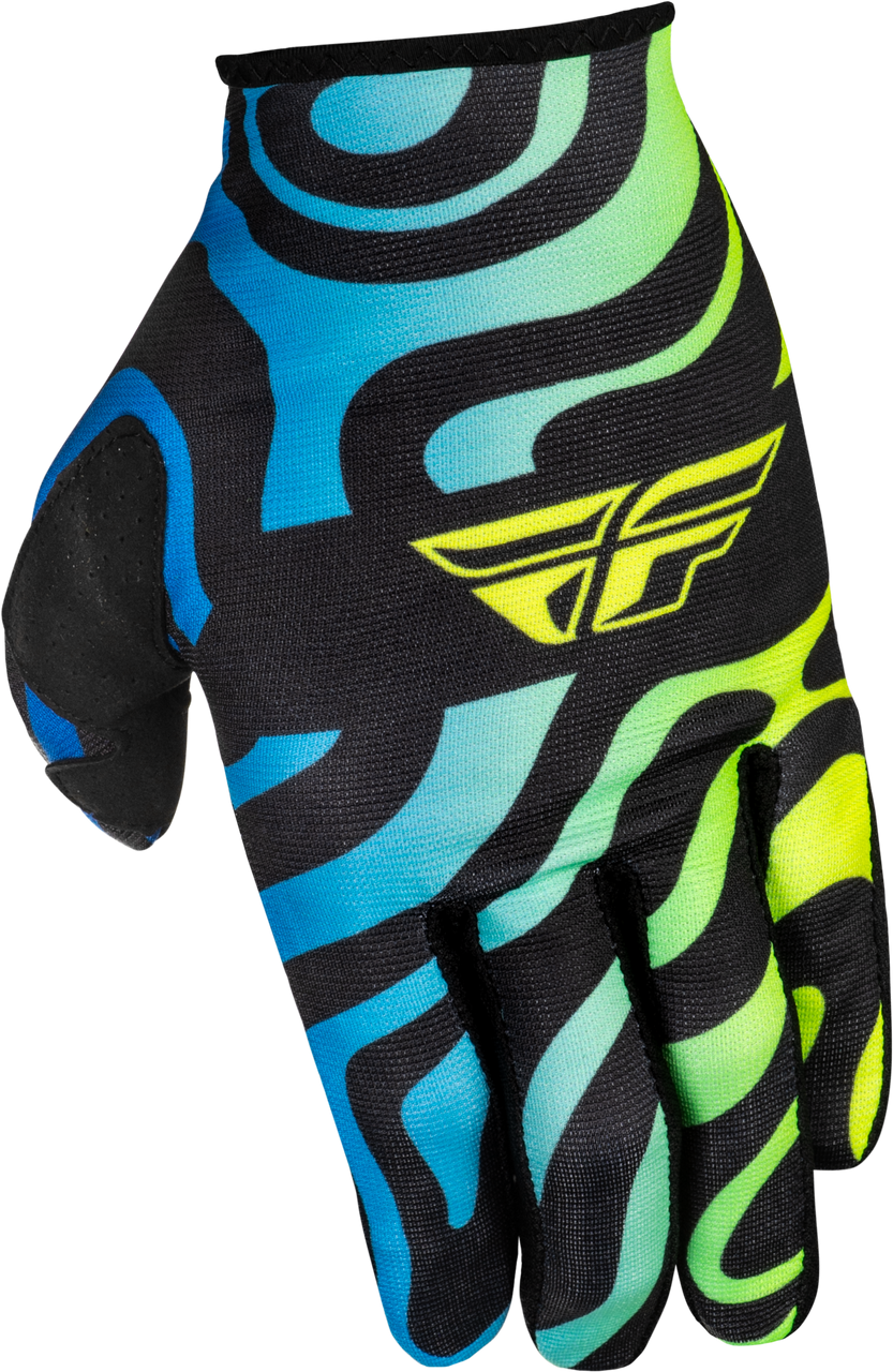 Lite Zen Gloves Black/Blue/Hi Vis Lg