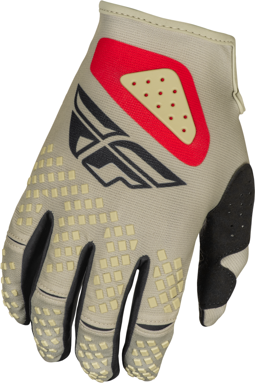 Kinetic Sym Gloves Light Grey/Red/Black Xs