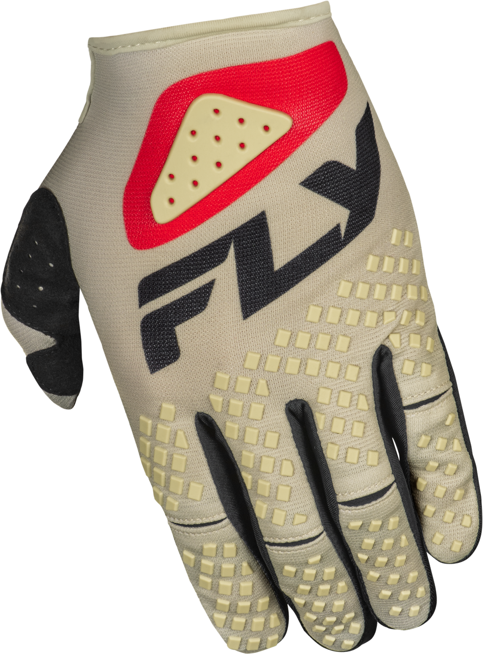 Kinetic Sym Gloves Light Grey/Red/Black Md