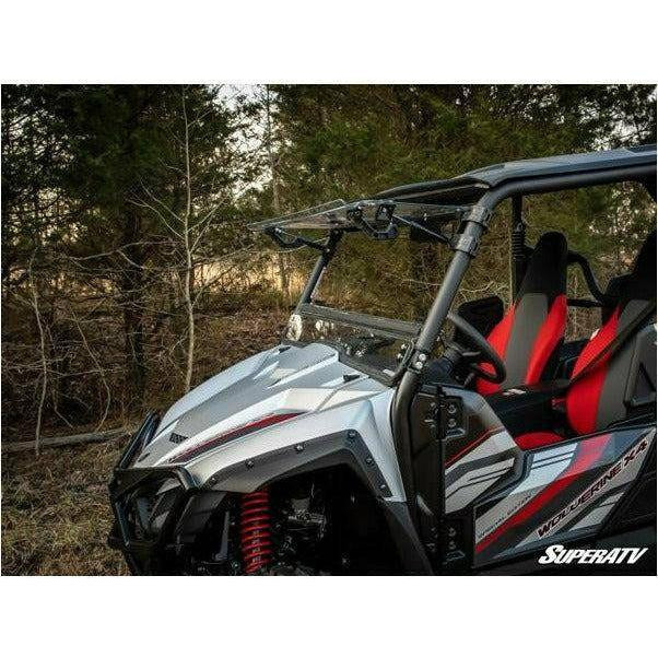 SuperATV Yamaha Wolverine X4 Scratch Resistant Flip Windshield