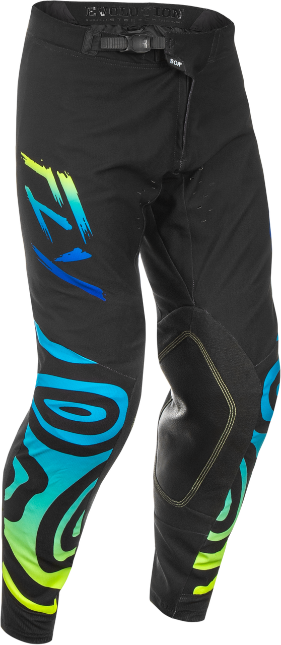 Evolution  Dst Zen Pants Black/Blue/Hi Vis Sz 32