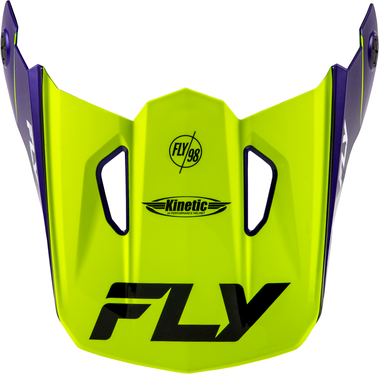 Kinetic Rally Helmet Visor Hi Vis/Blue/Black Xs/Sm