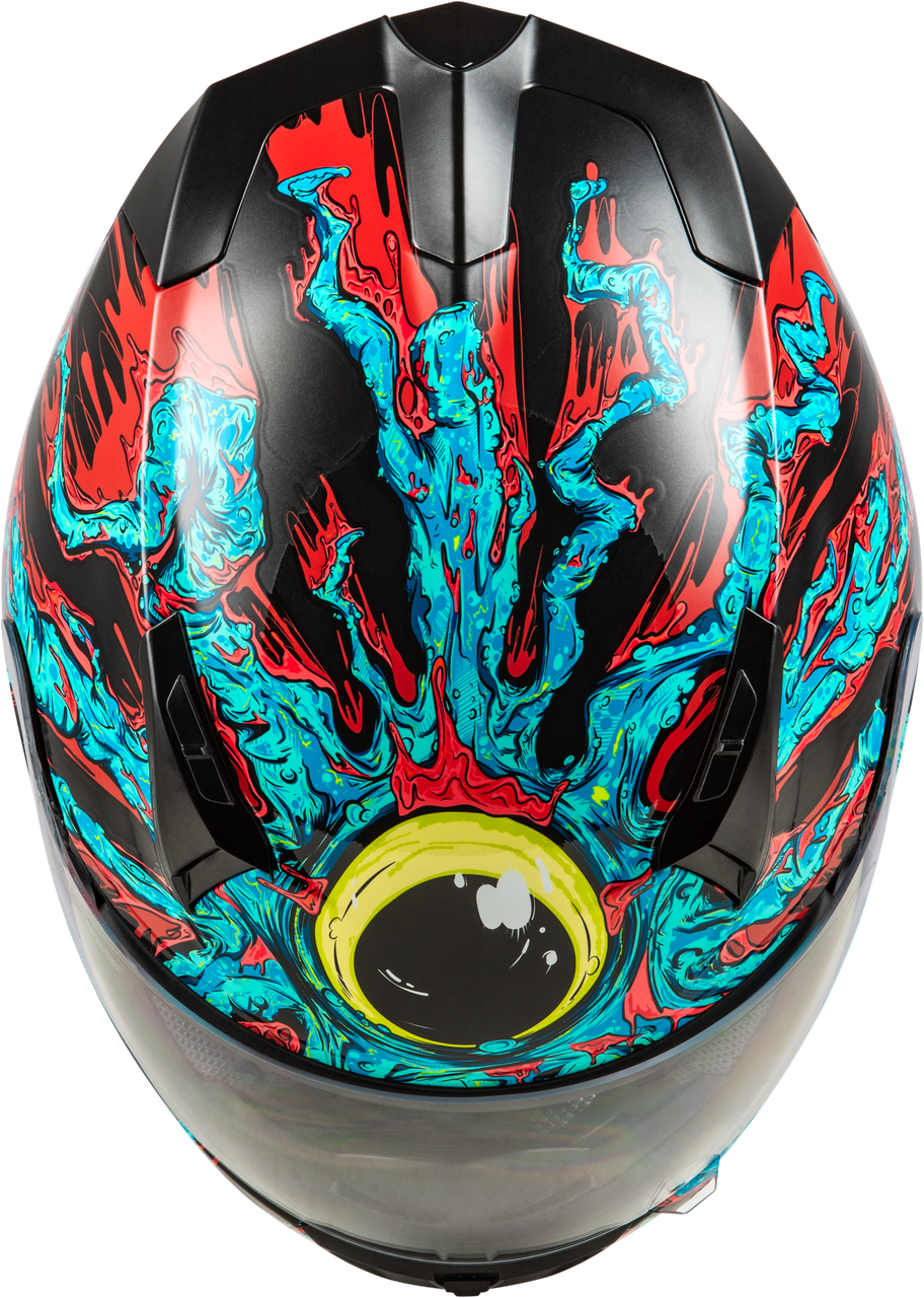 Revolt Space Creep Helmet Light Blue/Black/Red Xs