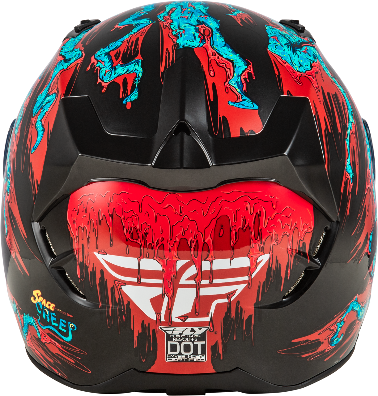 Revolt Space Creep Helmet Light Blue/Black/Red Md