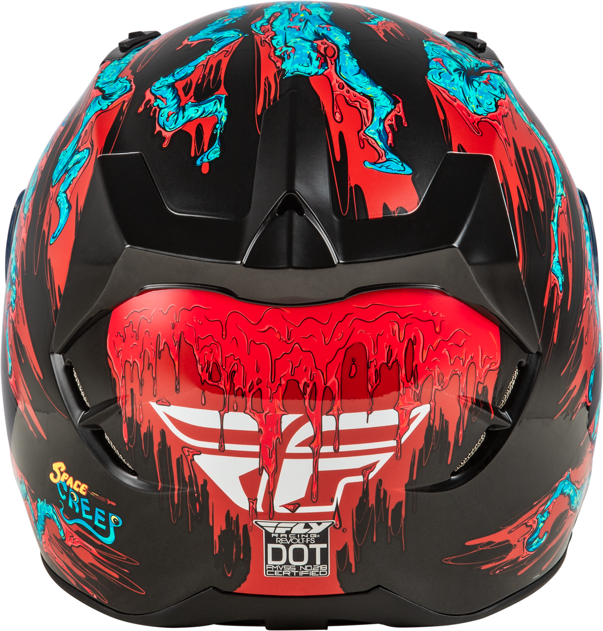 Revolt Space Creep Helmet Light Blue/Black/Red 2x