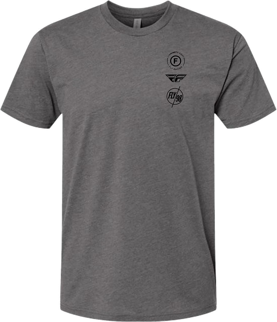 Fly Atom Tee Gunmetal Heather Sm