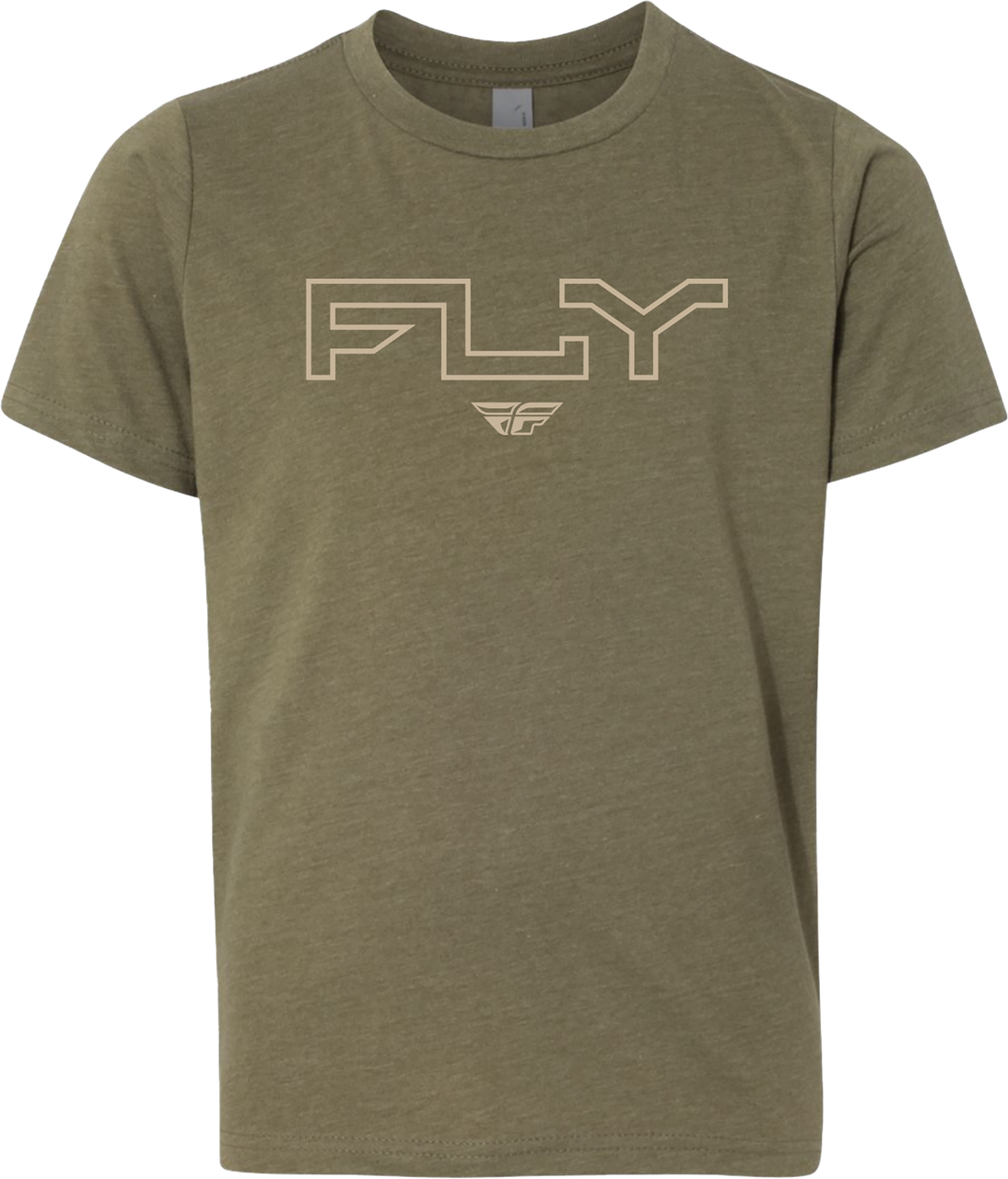 Youth Fly Edge Tee Military Green Ym