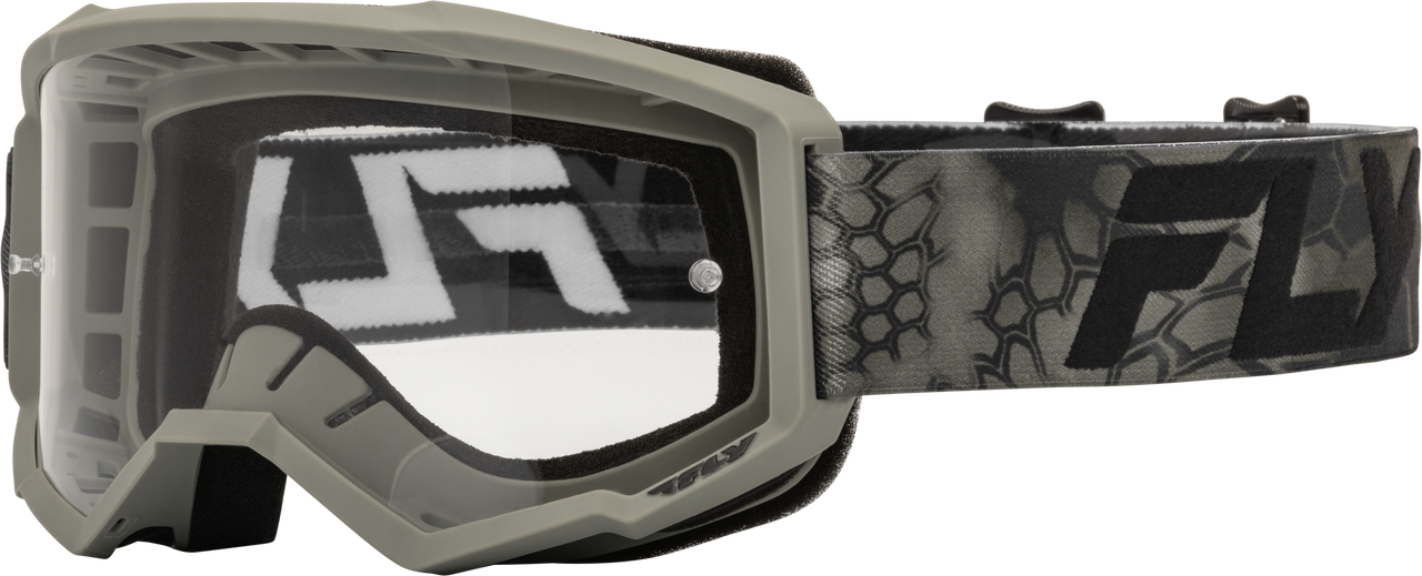 Youth Focus Se Kryptek Goggle Moss Grey/Black W/ Clear Lens