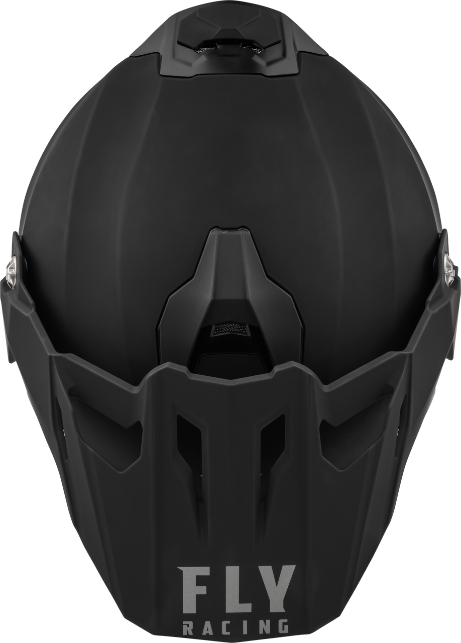 Trekker Cw Solid Helmet Dual Shld Matte Black Md